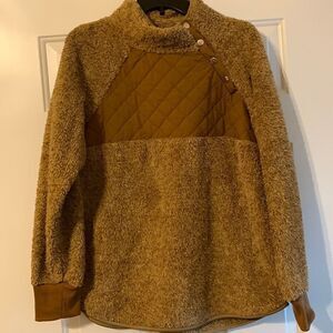 Local boutique extra large brown and tan Sherpa